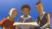L-R: Aang, Katara, Sokka