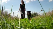Beim gemeinsamen Spaziergang lernt das Team im Tierheim Koblenz neu angekommene Tiere am besten kennen. Besonders bei Fundtieren fangen die Mitarbeiterinnen ganz von vorne an, denn sie haben keinerlei Informationen über die Tiere.