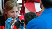 Notfallsanitäterin Fabienne Kraft im Einsatz.