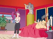 Leela (l.); Brannigan (r.)
