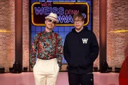 Als Kandidaten zu Gast bei "Wer weiß denn sowas?": Der Musiker Jan Delay (l.) und der Musiker Ferris MC (r.).