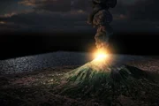 Einstein Leben mitten in Europas gefährlichstem Vulkan Visualisierung von dem Vulkan Vesuv