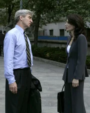 L-R: Asst. D.A. Jack McCoy, Asst. D.A. Alexandra Borgia