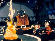 Die Wikinger überlegen, wie sie Snoppe ohne Kapf loswerden können. Sie wollen auf alle Fälle vermeiden, dass ihre Freunde, die Wincas, ausgeplündert werden.
