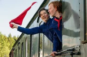 Hebert und Enno auf dem Weg ins Zeltlager.
