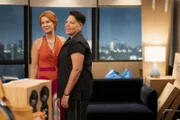 l-r: Cynthia Nixon als Miranda Hobbes, Sara Ramirez als Che Diaz