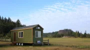 Clay Christofferson’s tiny home fits in with the gorgeous natural scenery surrounding it here in Washington, as seen on Tiny House, Big Living.