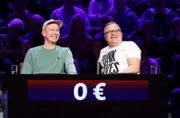 Rateteam-Kapitän Elton (r.) mit Musiker Florian Sump (l.).
