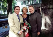 Von links nach rechts: Elmar Wepper, Uschi Glas und Fritz Wepper.