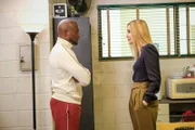 Taye Diggs (Billy Baker), Monet Mazur (Laura Fine-Baker).