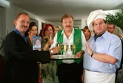 (v.li.): Herbert Prohaska (Herbert), Götz Kauffmann (Franz), Erwin Steinhauer (Gottfried Schamschula).