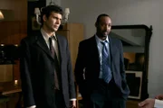 LAW & ORDER -- "Bottomless" Episode 18004 -- Pictured: (l-r) Jeremy Sisto as Cyrus Lupo, Jesse L. Martin as Detective Ed Green -- NBC Photo:  Will Hart
