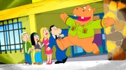 Jeff (l.), Hayley (2.v.l.), Francine (m.), Stan (2.v.r.)