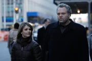 -- "Alpha Dog" Episode 8007 -- Pictured: (l-r) Kathryn Erbe as Detective Alexandra Eames,  Vincent D'onofrio as Detective Robert Goren -- USA Network Photo: Will Hart