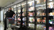 Jonathan, grocery, standing, front