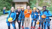 Geschafft! Alle sind heil aus der Schlucht geklettert.