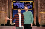 Treten als Kandidaten bei "Wer weiß denn sowas?" an: Der Musiker und Autor Lukas Niemscheck (l.) und der Musiker Florian Sump (r.).