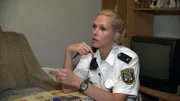 Friederike Schöppe im Einsatz in Halle an der Saale