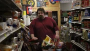 William, standing in grocery store, front