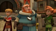 Lord Gutfred glaubt, dass er Robin voll und ganz vertrauen kann. Prinz John gefällt das nicht.