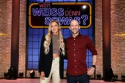 Als Kandidat:innen zu Gast bei "Wer weiß denn sowas?": Die Leichtathletin Alica Schmidt (l.) und der Triathlet Patrick Lange (r.).