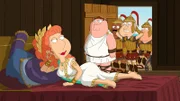 (v.l.n.r.) Lois Griffin; Peter Griffin; Cleveland Brown; Glenn Quagmire; Joe Swanson