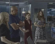 (v.l.n.r.) Marissa Morgan (Geneva Carr); Chunk Palmer (Christopher Jackson); Taylor Rentzel (MacKenzie Meehan); Isabella Colón (Yara Martinez)