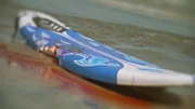 Suft board after the shark attack.