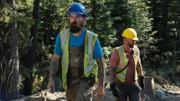 L-R: Fred Lewis and Stuart Mckenzie walking
