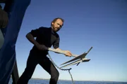 Steve Riedel is about to drop anchor for the Wild Ranger.