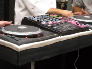 Electronics on the DJ Cake.