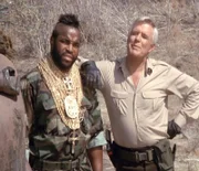 Das A-Team. Hannibal (George Peppard, re.) mit B.A. (Mr. T.)