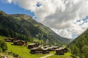 Almdorf Oberstalleralm Innervillgraten, Osttirol.