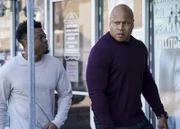 Devin Rountree (Caleb Castille, l.); Sam Hanna (LL Cool J, r.)