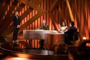 (v.l.n.r.) Steven Gätjen; Sasha; Linda Zervakis; Max Mutzke