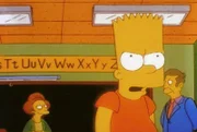 Bart ist verärgert, dass er für Direktor Skinner und die Lehrerin, Mrs. Krabappel, den Liebesboten spielen muss.