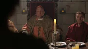 Pope Alexander and his bishop speaking to a prostitute.