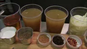 Various sauces and spices.