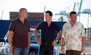 Endlich haben (v.l.) Jesse (Coby Bell), Michael (Jeffrey Donovan) und Sam (Bruce Campbell) die nötigen Papiere, um das Land zu verlassen. Damit ihnen die Flucht gelingt. wollen sie als Crew auf einem Frachter anheuern.