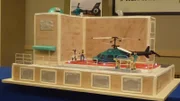 Helicopter Cake at delivery.