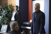 L-R: Henry Rogers (Bruce McGill) , Leroy Jethro Gibbs (Mark Harmon)
