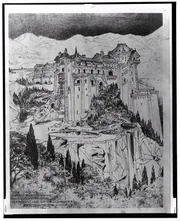 A 1911 design for a White House (Presidents House) to be built in Colorado. Around this time there was a movement to move the nations capitol to a more central location.