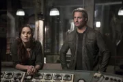COLONY -- "Lost Boy" Episode 210 -- Pictured: (l-r) Sarah Wayne Callies as Katie Bowman, Josh Holloway as Will Bowman -- (Photo by: Isabella Vosmikova/USA Network)