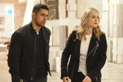 L-R: Nick Torres (Wilmer Valderrama) and Eleanor Bishop (Emily Wickersham)