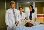 Ärzteteam: Kevin McKidd als Dr. Owen Hunt, Camilla Luddington als Dr. Jo Wilson, Sara Ramirez als Dr. Callie Torres
