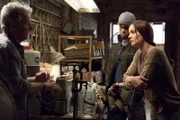 COLONY -- "Good Intentions" Episode 208 -- Pictured: (l-r) William Russ as Hennessey, Tony Kittles as Broussard, Sarah Wayne Callies as Katie Bowman