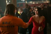 Pictured: Max Thieriot as Bode Leone and Paola Nunez as Roberta.
