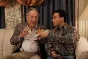 L-R: Albert 'Pops' Solomon (George Segal) and Barry Goldberg (Troy Gentile)