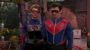 L-R: Henry Hart (Jace Norman), Captain Man / Ray Manchester (Cooper Barnes)