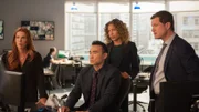 L-R: Carrie Wells (Poppy Montgomery), Jay Lee (James Hiroyuki Liao), Cherie Rollins-Murray (Tawny Cypress), Al Burns (Dylan Walsh)
